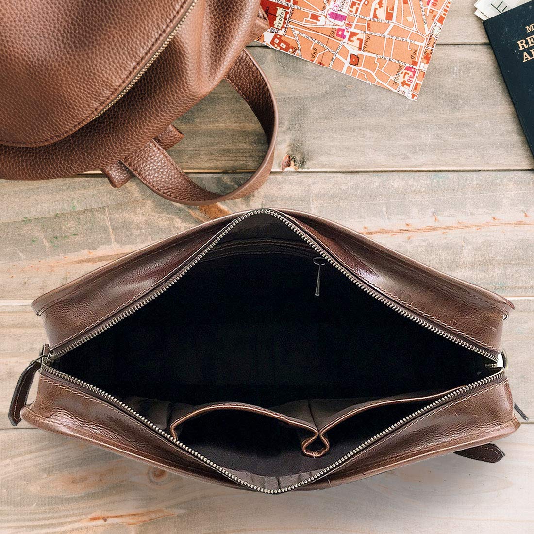 Laptop Messenger Organizer Bag/Shoulder Sling Office Bag (Brown - 14 inch)