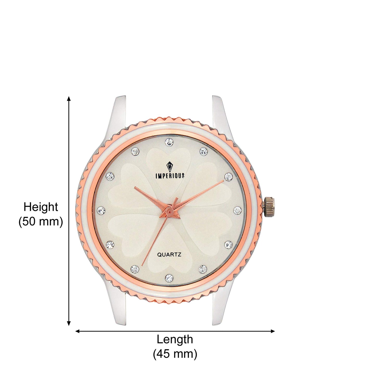 Imperious Round Dial Analogue Women's Wrist Watches-Silver
