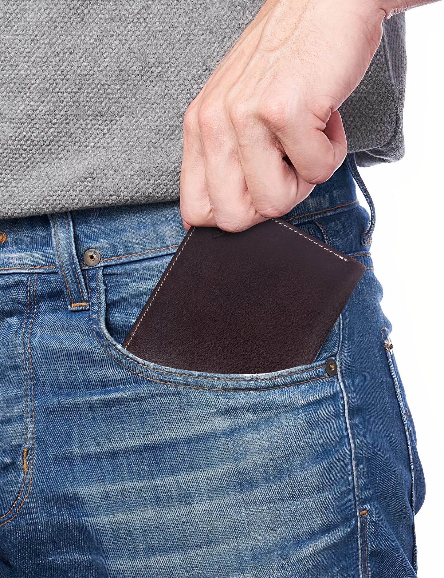 THE ROYAL WAY Brown Leather Men's Wallet