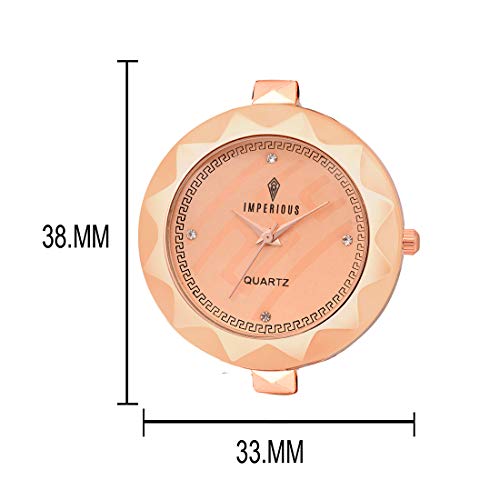 Analogue Women's Watch (Gold Dial)