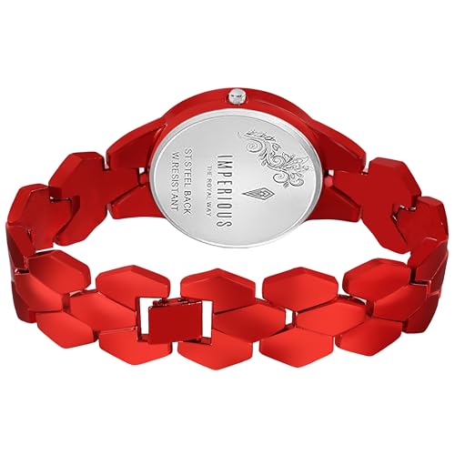 Imperious Analogue Red Wrist Watch