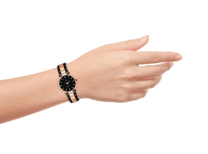 Imperious Analogue Watch Black and Gold