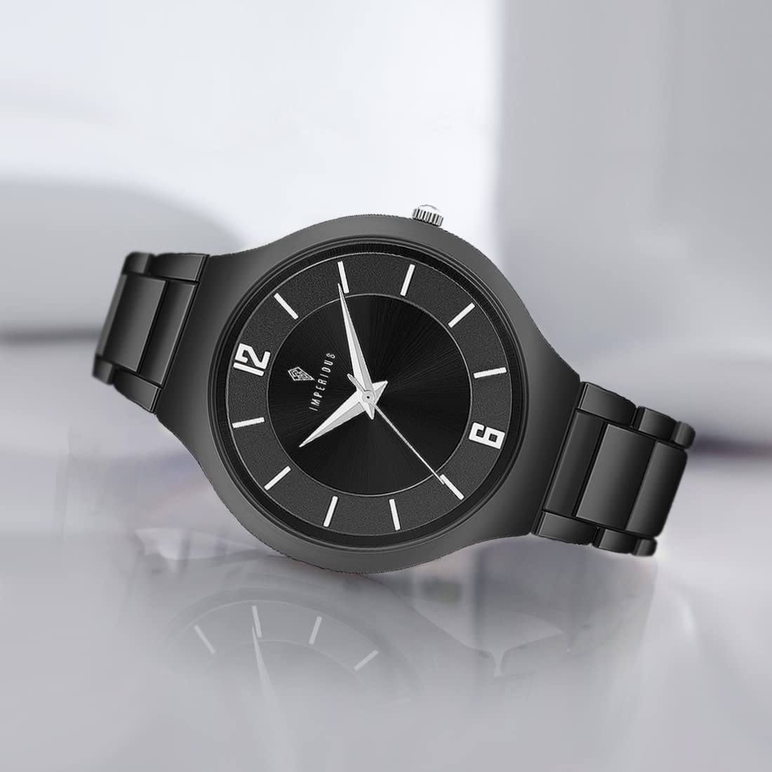 IMPERIOUS Analog Dial Women's Watch|Ladies Wrist Watch|Strap Watches for Girls/Female|Stylish Fashionable Watches for Women and Girls|Classy Womens Watches|Gifts for Women| Charcoal Black