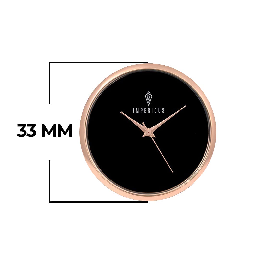 Imperious Analogue Women's Watch (Black Dial Colored Strap)
