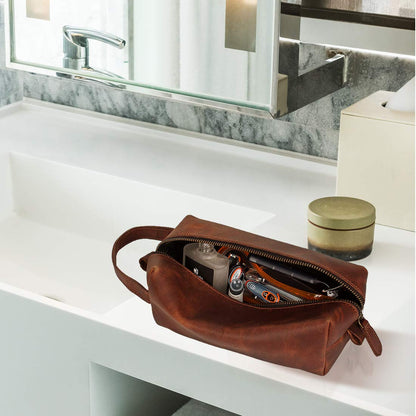 Brown Toiletry Bag (B-2) Cosmetics Case