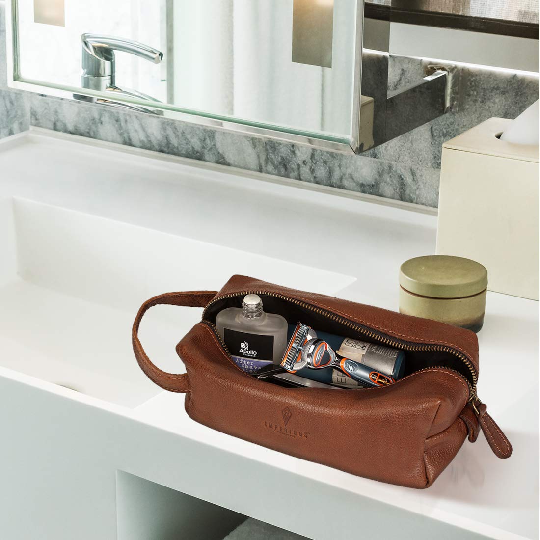 Brown Toiletry bag (B-3) Cosmetics Case
