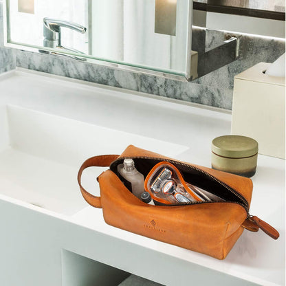 Brown Toiletry Bag (B-1) Cosmetics Case