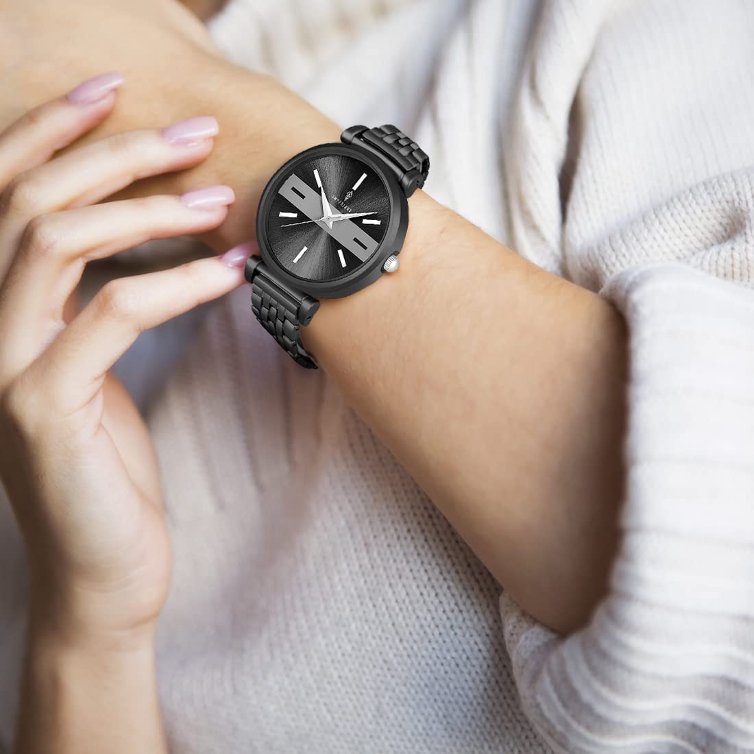 Imperious Analogue Wrist Watch Stylish Black