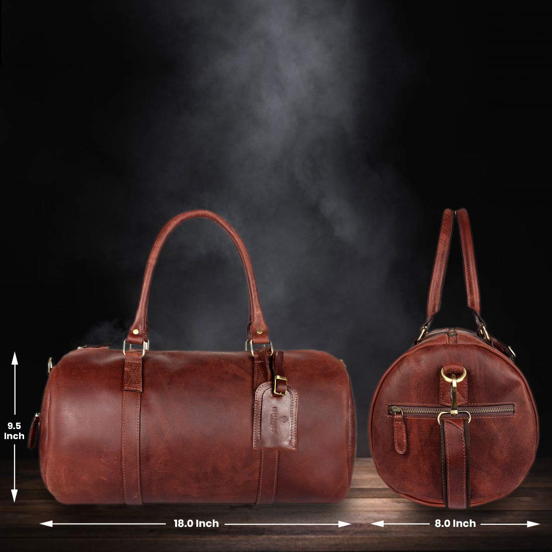 Duffle Travel Luggage Gym, Cabin Bag (Brown)