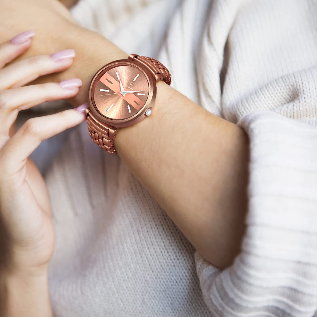 Imperious Analogue Dial Golden Brown