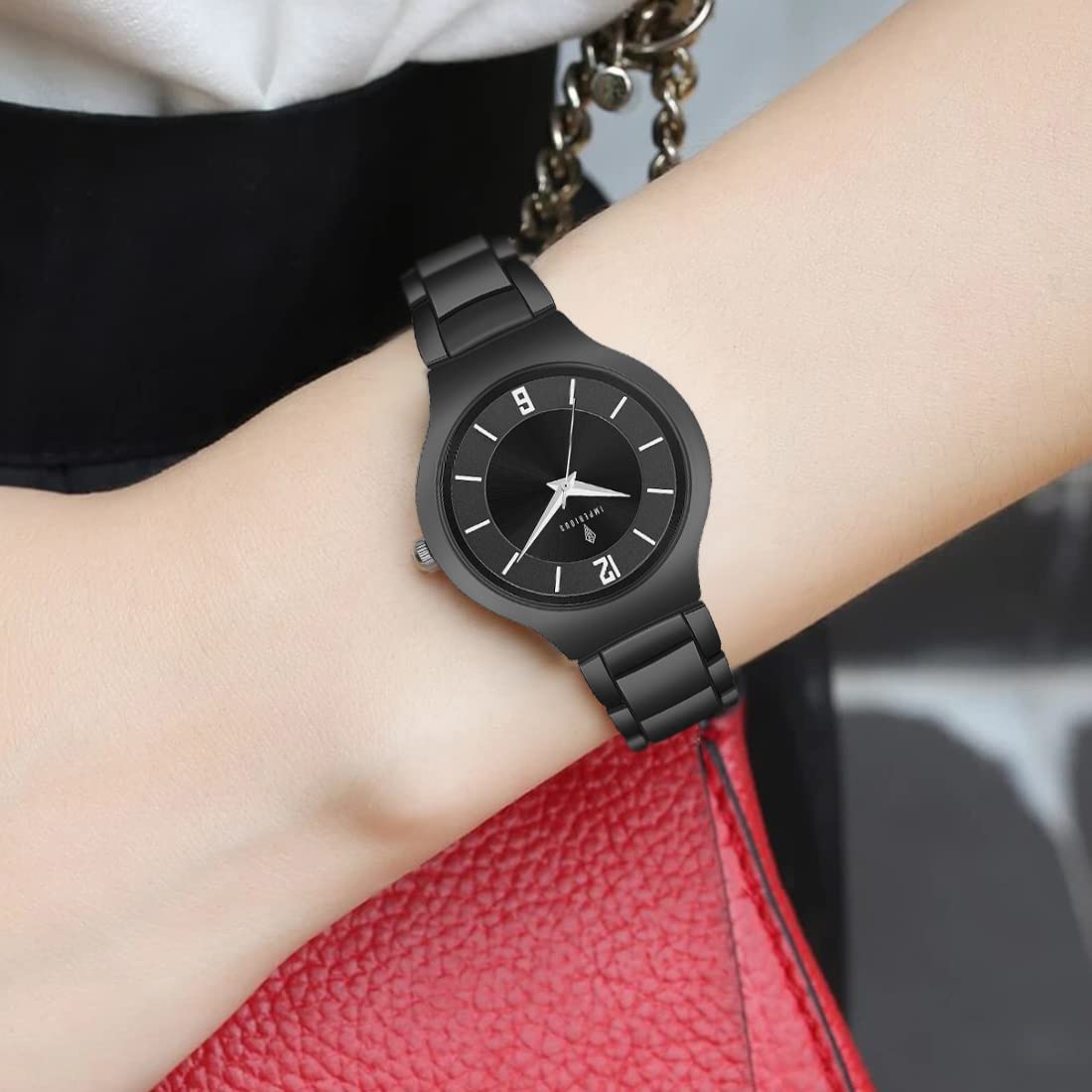 IMPERIOUS Analog Dial Women's Watch|Ladies Wrist Watch|Strap Watches for Girls/Female|Stylish Fashionable Watches for Women and Girls|Classy Womens Watches|Gifts for Women| Charcoal Black