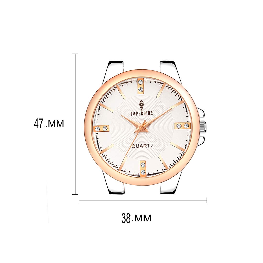 Imperious Round Dail Analogue Women's Wrist Watch-Silver