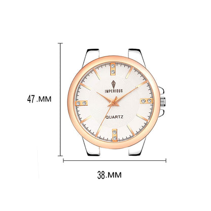 Imperious Round Dail Analogue Women's Wrist Watch-Silver