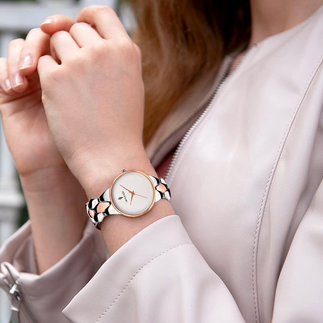Imperious Analogue Gold And Silver Wrist Watch For Women