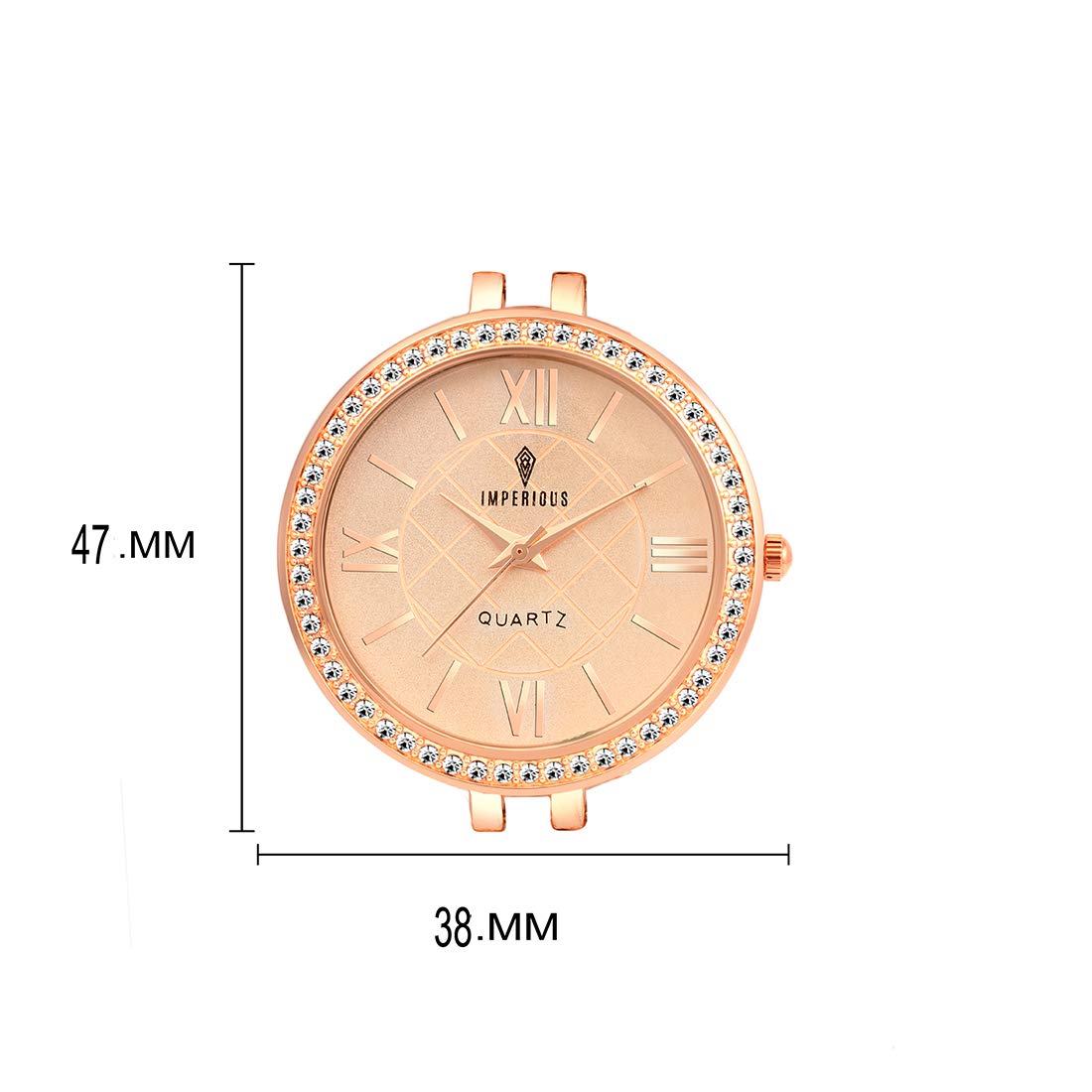 IMPERIOUS - THE ROYAL WAY Women's Round Dial Analogue Wrist Watches (Gold)