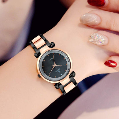 IMPERIOUS - THE ROYAL WAY Analogue Women's Watch (Black Dial)