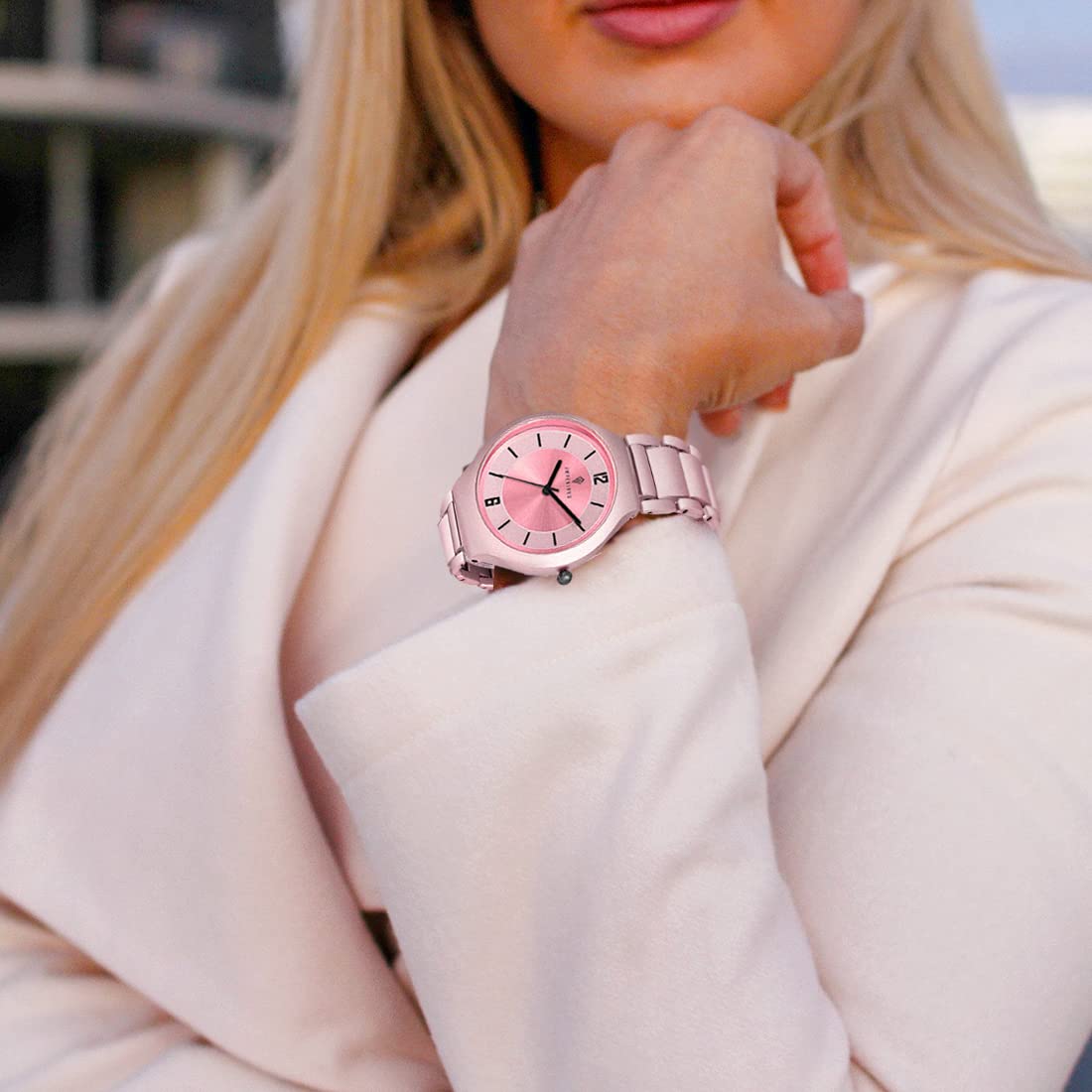 IMPERIOUS Analog Dial Women's Watch|Ladies Wrist Watch|Strap Watches for Girls/Female|Stylish Fashionable Watches for Women and Girls|Classy Womens Watches|Gifts for Women| Baby Pink