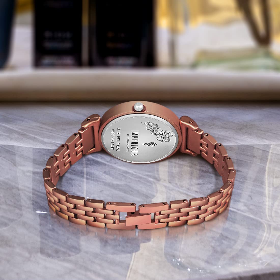 Imperious Analogue Dial Golden Brown