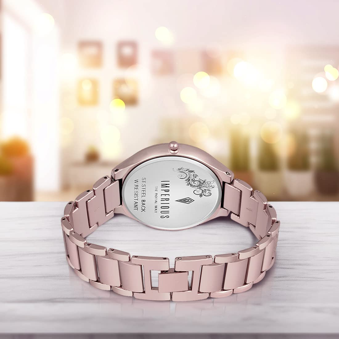 IMPERIOUS Analog Dial Women's Watch|Ladies Wrist Watch|Strap Watches for Girls/Female|Stylish Fashionable Watches for Women and Girls|Classy Womens Watches|Gifts for Women| Baby Pink