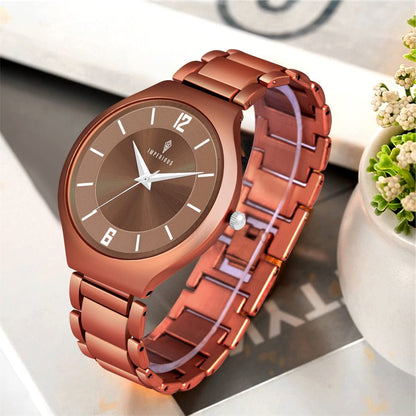 IMPERIOUS Analog Dial Women's Watch | Copper Brown
