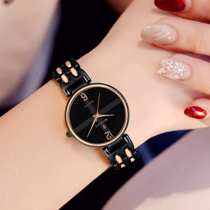 Imperious Women's Watch Black Dial & Black Colored Strap