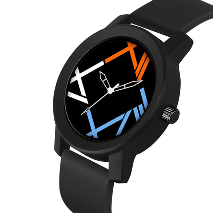 IMPERIOUS - THE ROYAL WAY Multicolor Checked Analog Watches for Men Round Analogue Stainless Steel Dial Men Watch with Silicon Adjustable Strap Watches for Boys