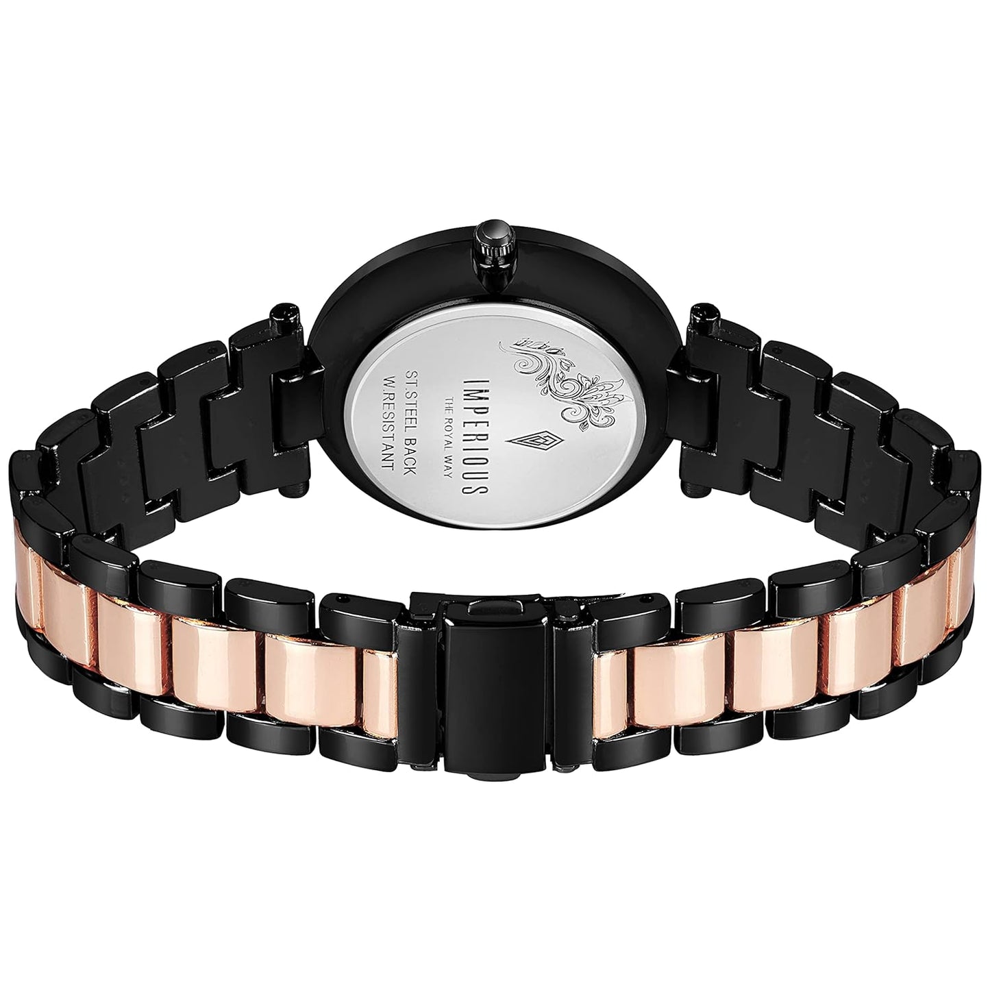 Imperious Analogue Watch Black and Gold