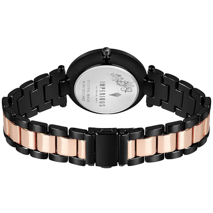 Imperious Analogue Watch Black and Gold