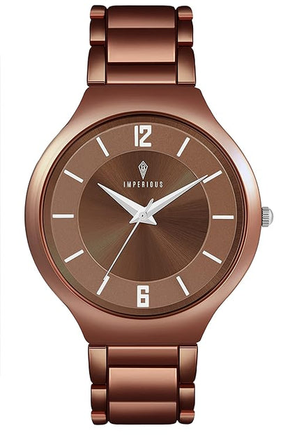 IMPERIOUS Analog Dial Women's Watch | Copper Brown