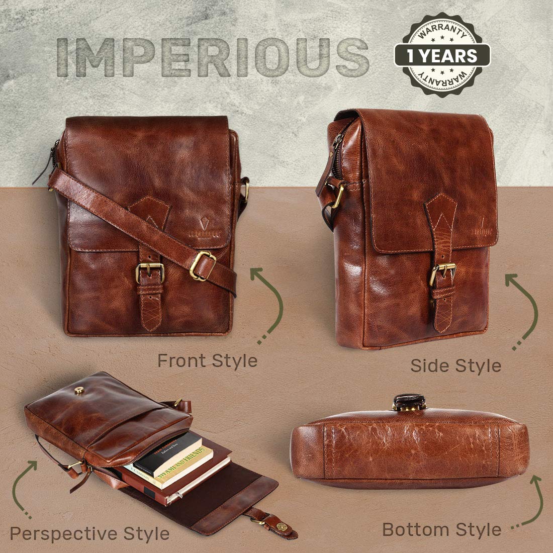 Briefcase/Notebook/MacBook Messenger Sling (15 Inch)