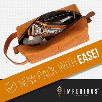 Brown Toiletry Bag (B-1) Cosmetics Case