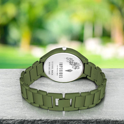 Imperious Analogue Dial Women's Watch Military Green