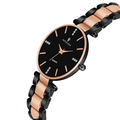 Imperious Analogue Watch Black and Gold