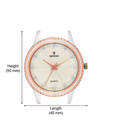 Imperious Round Dial Analogue Women's Wrist Watches-Silver
