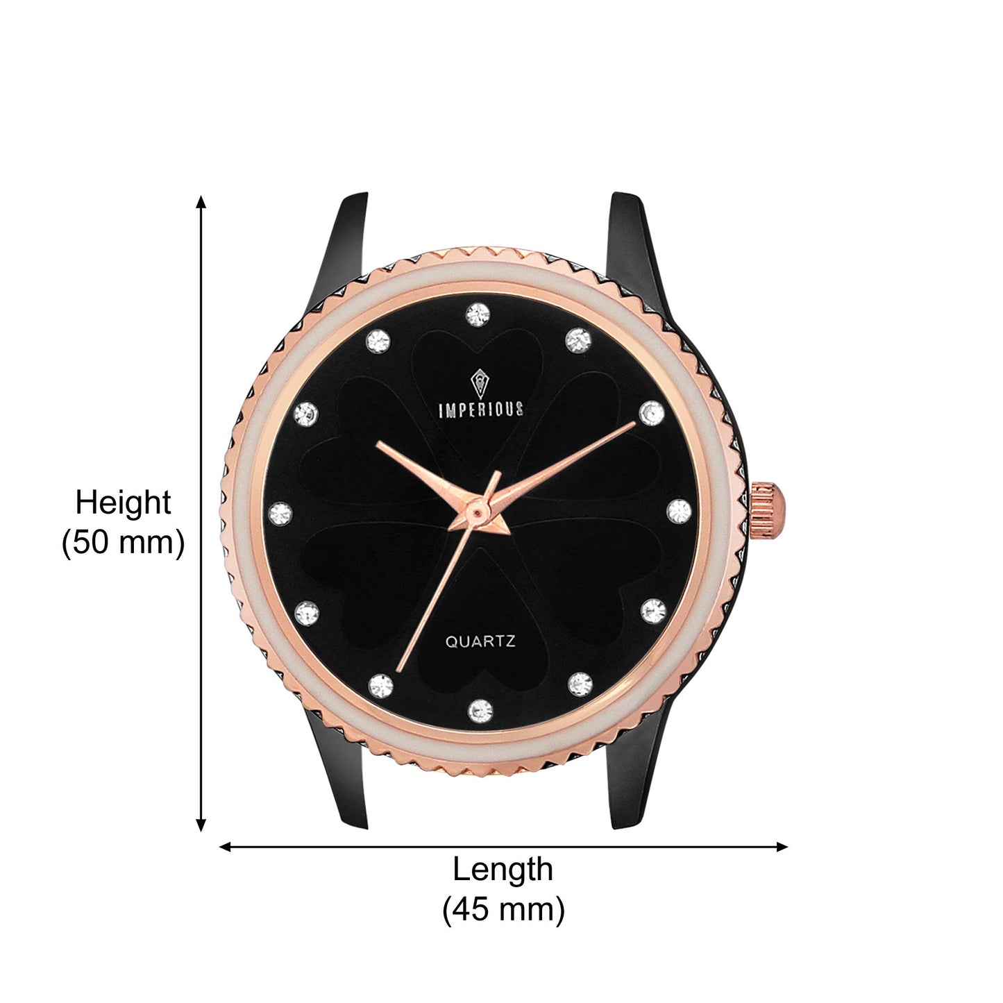 IMPERIOUS - THE ROYAL WAY Analogue Women's Watch (Black Dial)