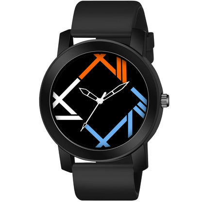 IMPERIOUS - THE ROYAL WAY Multicolor Checked Analog Watches for Men Round Analogue Stainless Steel Dial Men Watch with Silicon Adjustable Strap Watches for Boys