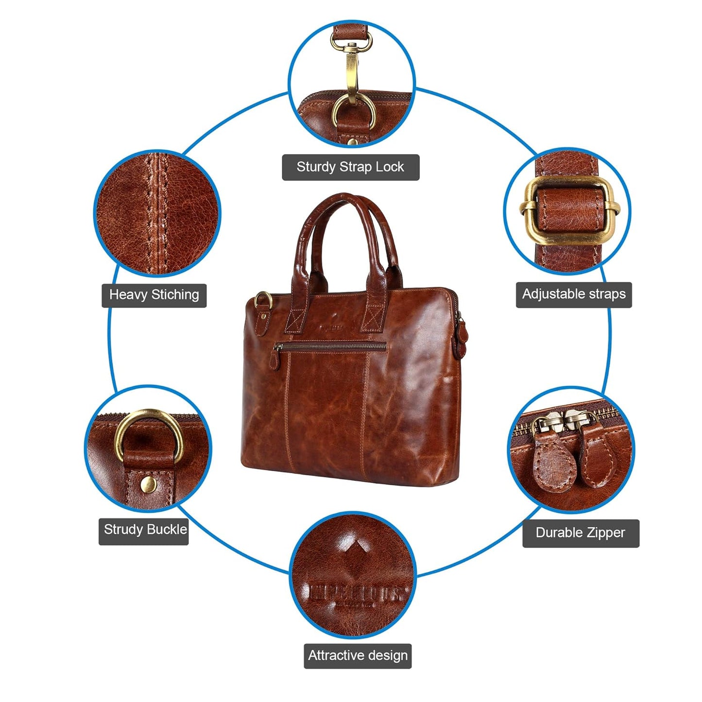 Briefcase/Notebook/MacBook Messenger Sling (15 Inch)