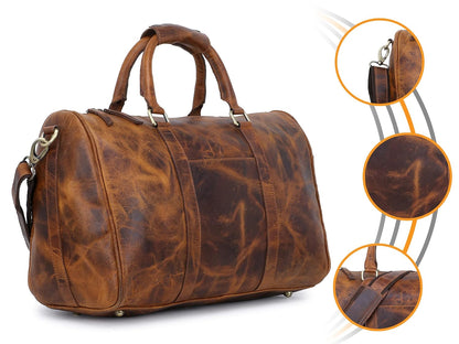 Duffel Travel Luggage, Gym Shoulder Bag  (Brown)