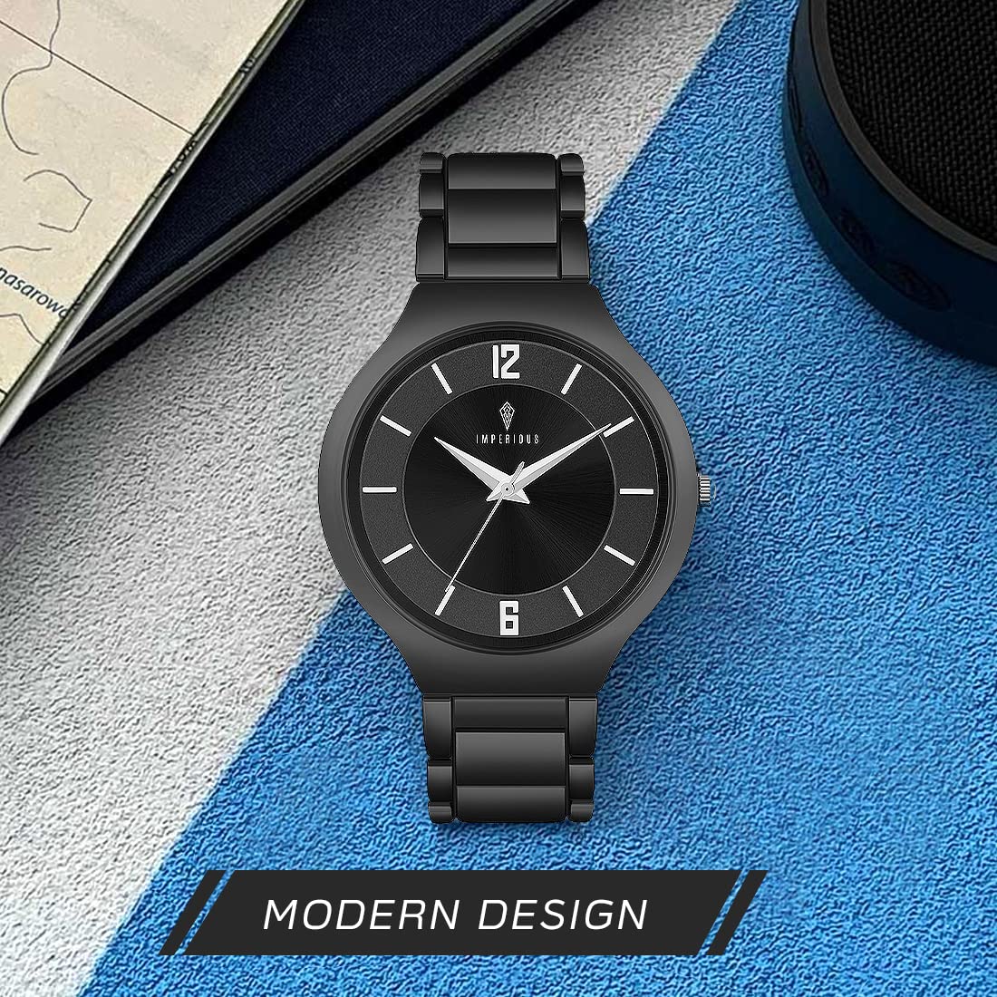 IMPERIOUS Analog Dial Women's Watch|Ladies Wrist Watch|Strap Watches for Girls/Female|Stylish Fashionable Watches for Women and Girls|Classy Womens Watches|Gifts for Women| Charcoal Black