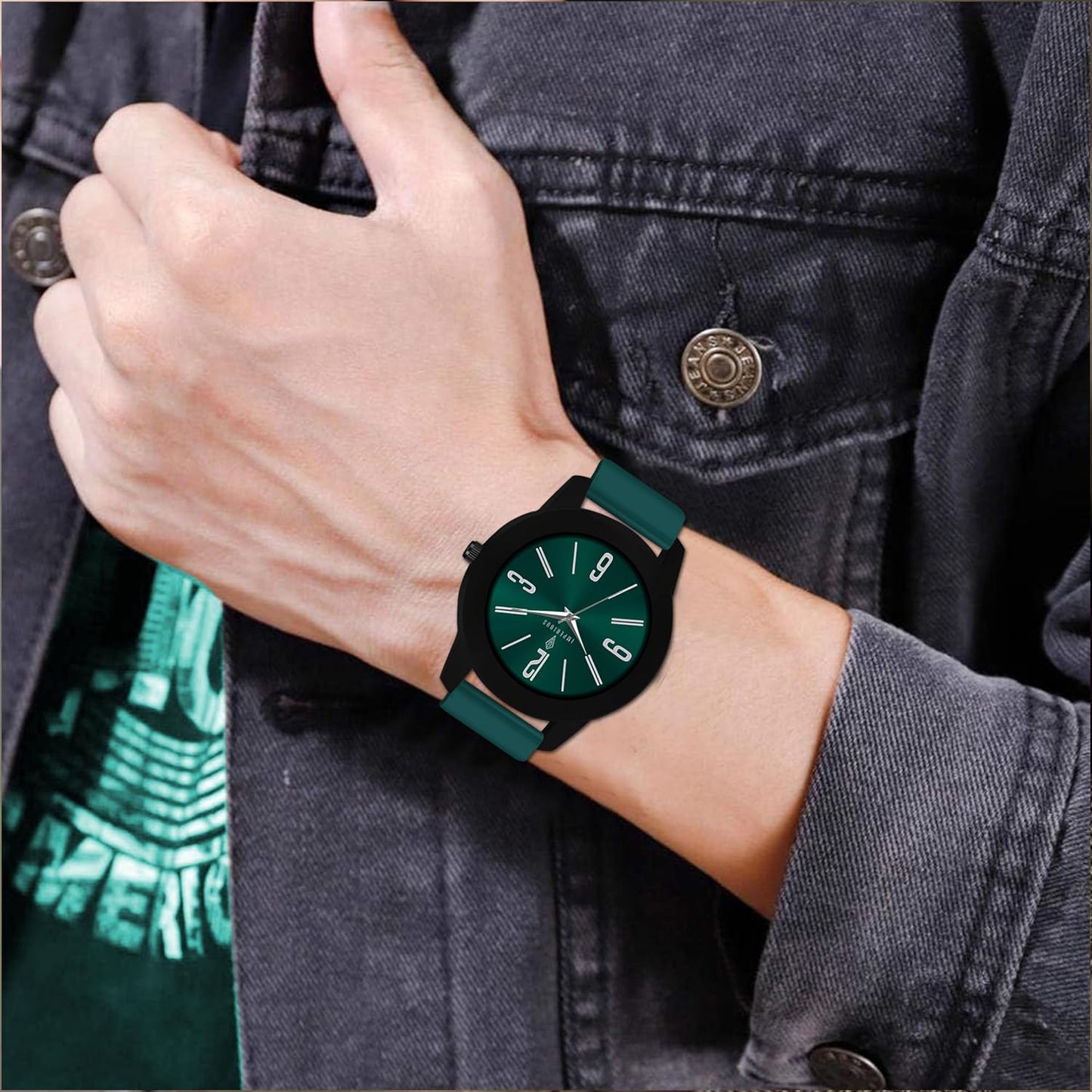 IMPERIOUS - THE ROYAL WAY Watches for Men Round Analogue Stainless Steel Dial Men Watch with Silicon Adjustable Strap Watches for Boys