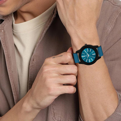 IMPERIOUS - THE ROYAL WAY Watches for Men Round Analogue Stainless Steel Dial Men Watch with Silicon Adjustable Strap Watches For Men