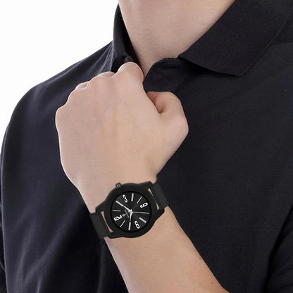 IMPERIOUS - THE ROYAL WAY Watches for Men Round Analogue Stainless Steel Dial Men Watch with Silicon Adjustable Strap Watches for Boys - (Black,Green,Blue,Maroon)