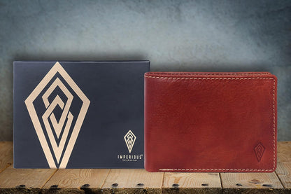 RFID Protected Genuine Leather Wallet (brown)