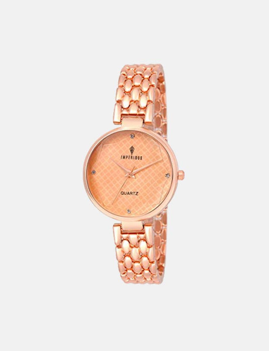 Imperious Analogue Gold Dial Women's & Girls' Watch