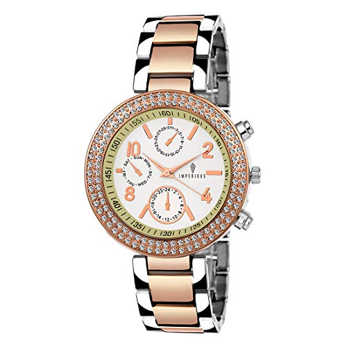 Imperious Stainless Steel Dial Wrist Watches for Women Stylish Belt Ladies Watch - Water Resistant Womens Watches