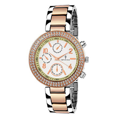Imperious Stainless Steel Dial Wrist Watches for Women Stylish Belt Ladies Watch - Water Resistant Womens Watches