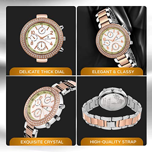 Imperious Stainless Steel Dial Wrist Watches for Women Stylish Belt Ladies Watch - Water Resistant Womens Watches
