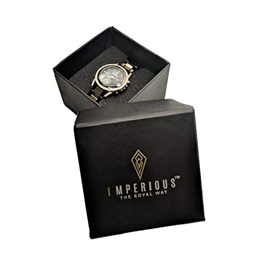 Imperious Stainless Steel Dial Wrist Watches for Women Stylish Belt Ladies Watch - Black Water Resistant Womens Watches