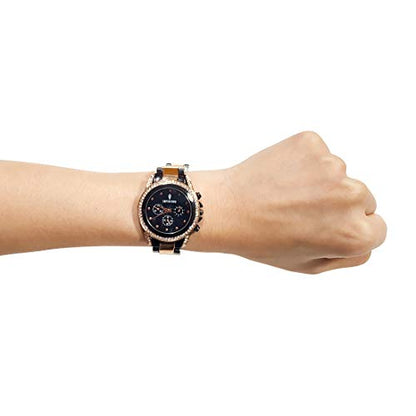 Imperious Stainless Steel Dial Wrist Watches for Women Stylish Belt Ladies Watch - Black Water Resistant Womens Watches