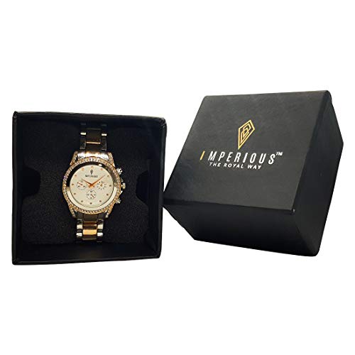 Imperious Stainless Steel Dial Wrist Watches for Women Stylish Belt Ladies Watch - Black Water Resistant Womens Watches